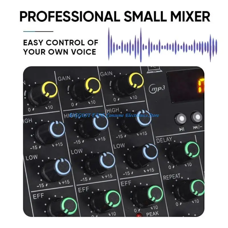 

Portable Metal Audios Mixer Bluetooth-compatible Enabled For Live Performances