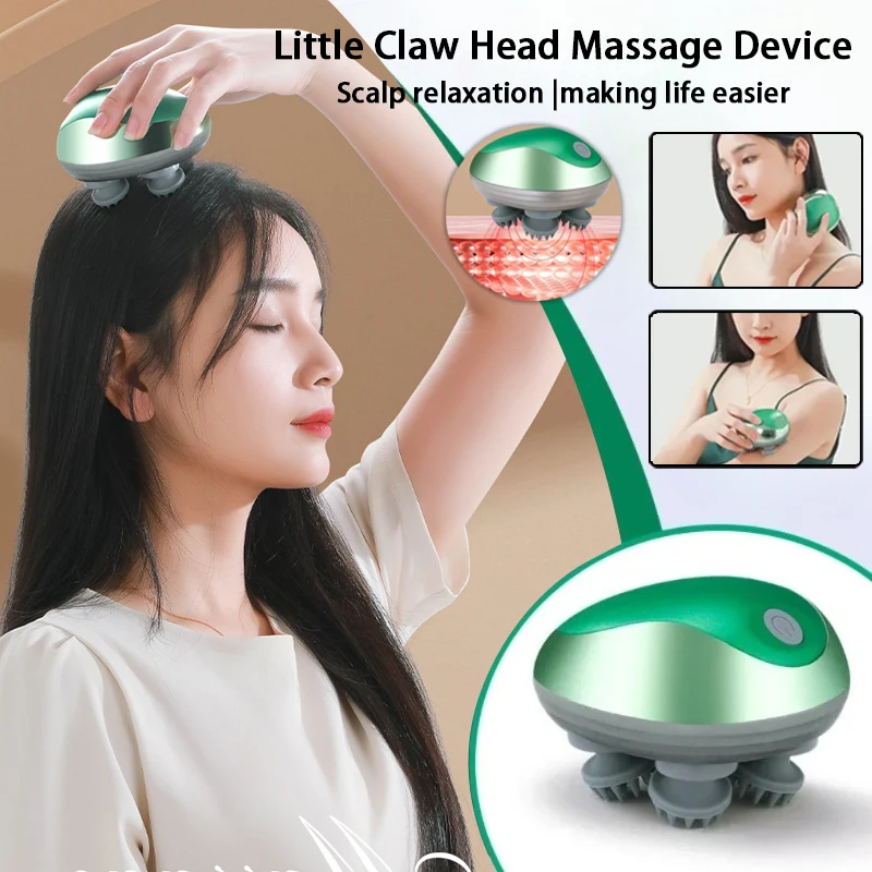 

Многофункциональный мини-электрический массажер для головы для расслабляющего давления, снимающего усталость мозга, разминающего и вибротерапевтического устройства