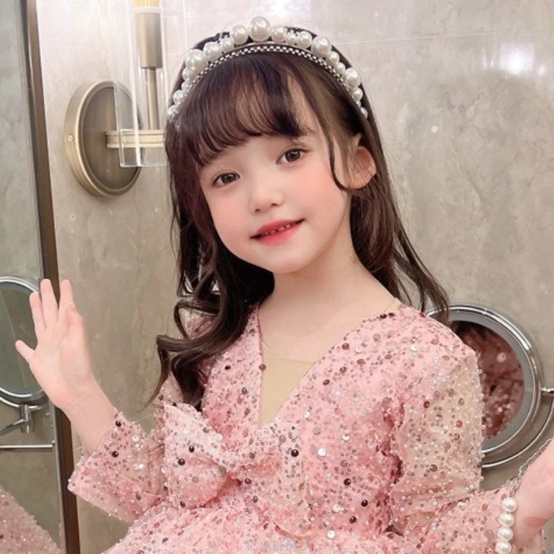 

Wed Dress Costume New Glitter Birthday Party Gown Flower Girl Wedding Outfit Girls Princess Vestido Dresses Children Pageant