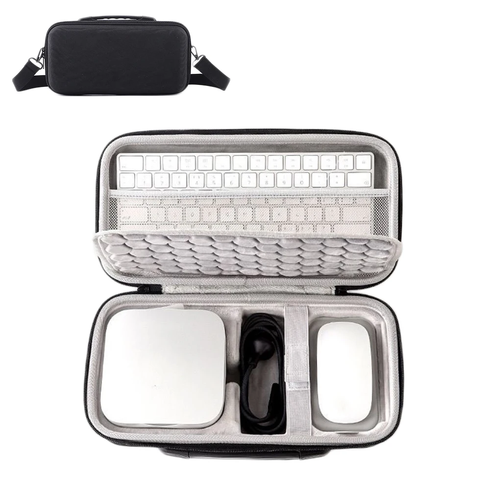 

Жесткий дорожный чехол для Mac Min M4/M4 Pro (2024)/Mini M4 Pro, модель настольного компьютера, подходит для мыши и клавиатуры, аксессуары