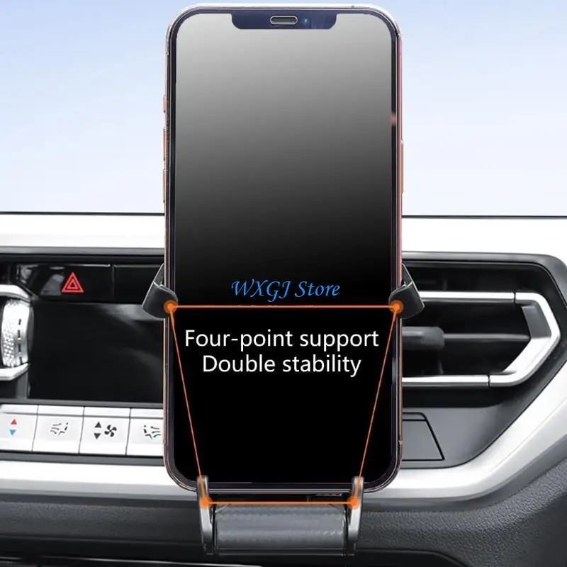 

37JE Universal Car Vent Attraction Phone Mount 360° Rotatable Secure Navigation Holder Simple Installs for Most Smartphone Size
