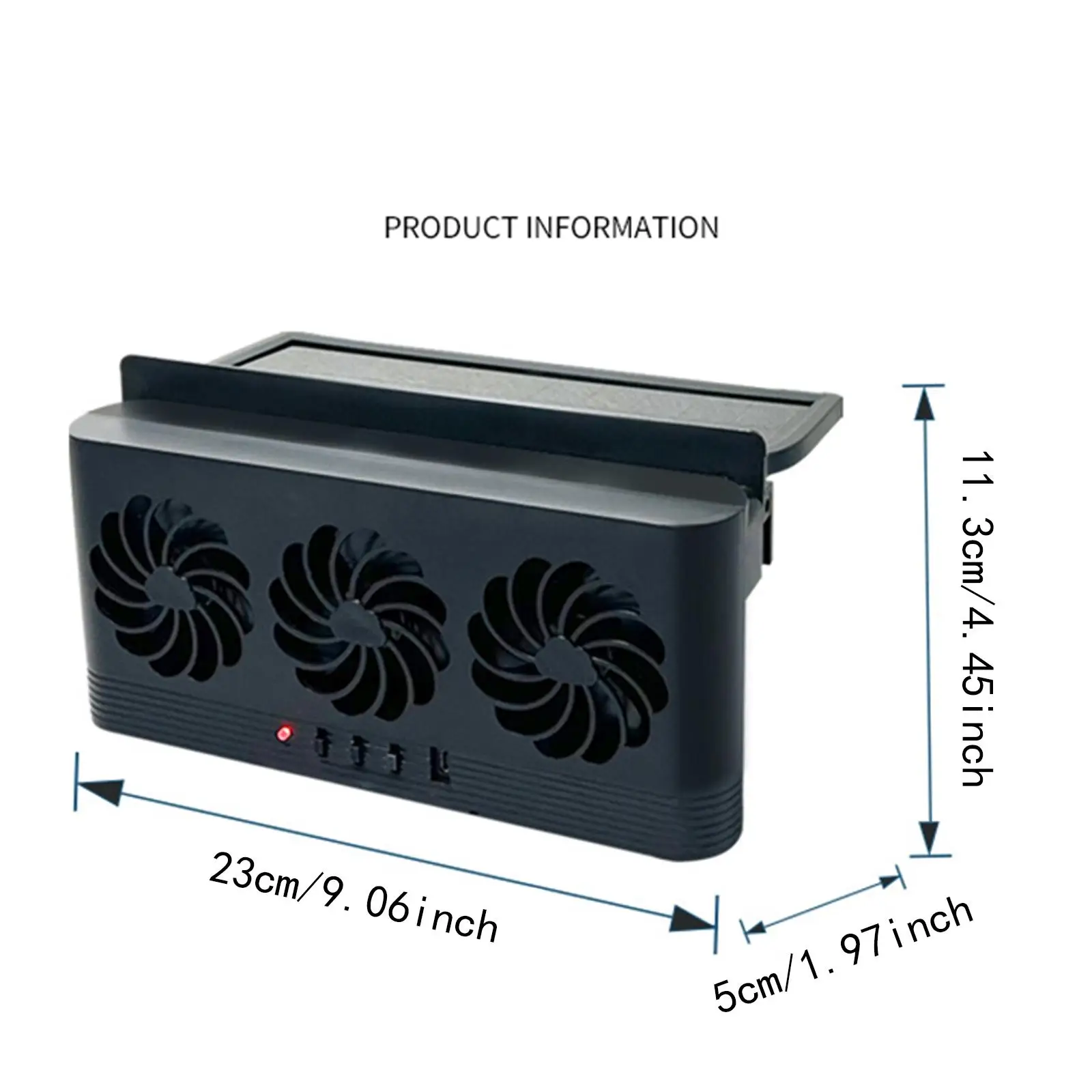 Car Fan Window Vent USB Installation Exhaust Fan Compact Ventilation Car Cooling Fan for Vehicles SUV Cars view 4