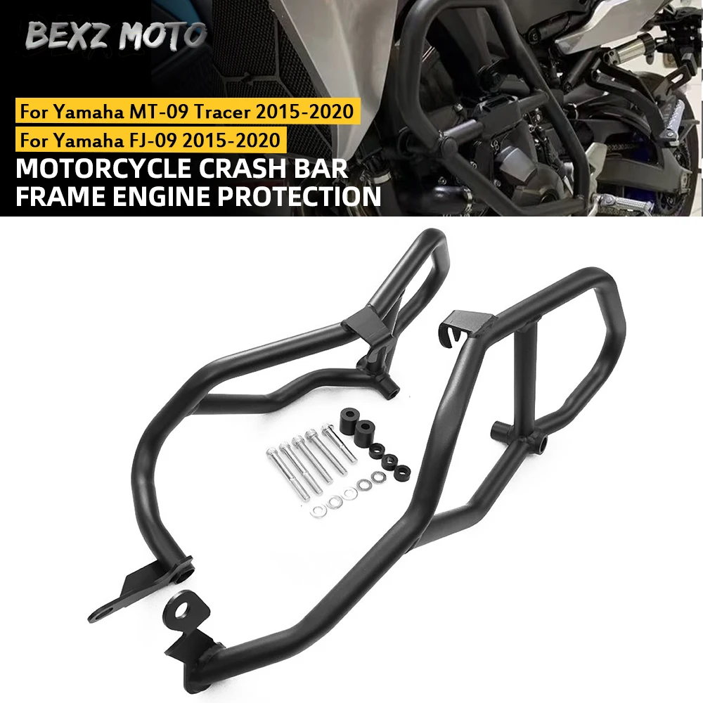FJ-09 Motorcycle Highway Engine Guard Crash Bar Fit For YAMAHA MT-09 Tracer 900GT 2015-2020 Frame Bumper Fairing Protector Bars