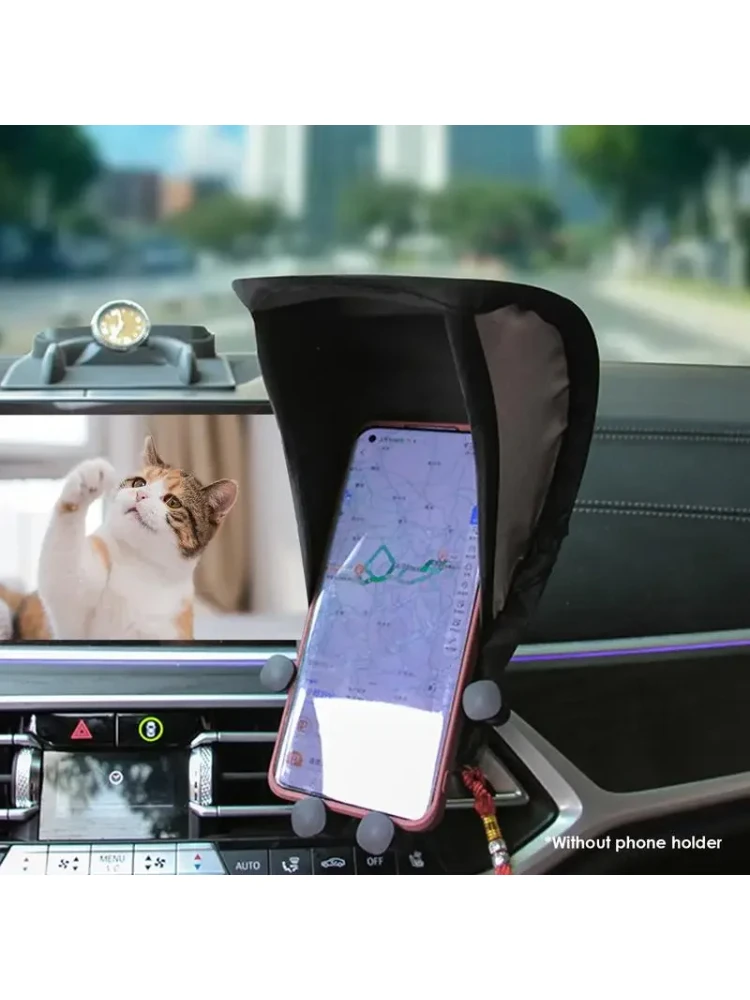 AliExpress NONE Cell Phone Umbrella Sun Shade Sun Shade For Phone Mobile Phone Holder Glare Blocking Sun Shade For Phone For Car Motorcycle Bike
