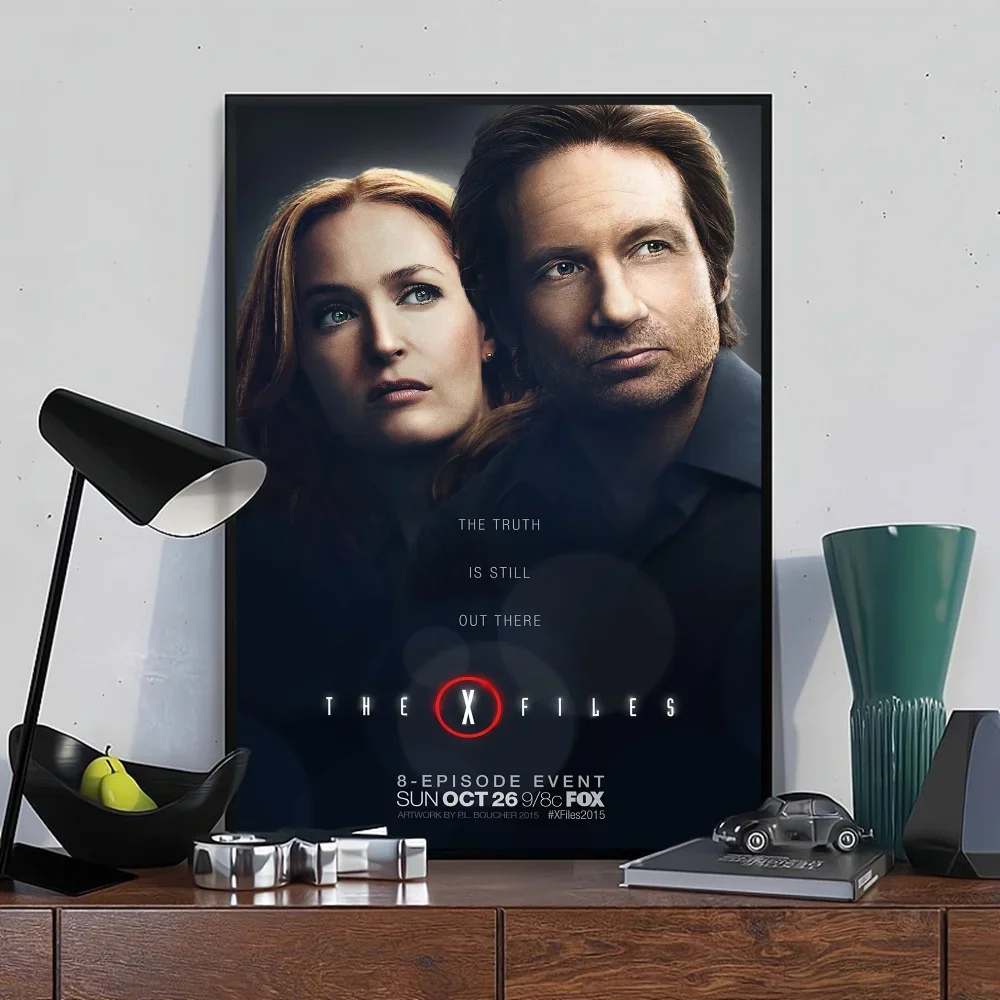 أريد أن أصدق ملصقات فيلم X ملتقطة ، ملصق حائط فاخر لغرفة المعيشة ، ديكور بار ، عتيق