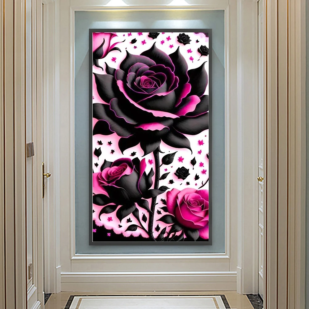 طقم طلاء ماسي دائري كامل الحفر 5D DIY لديكور جدران المنزل 40 × 70 سم #4