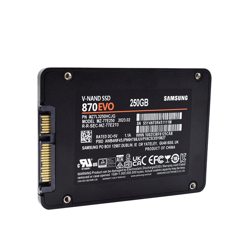 SAMSUNG 2,5'' SATAIII SSD 870 Evo 1TB 500GB 250GB Interne Solid-State-Festplatte HDD für Laptop Desktop PC MLC Disco Duro – Detail 4