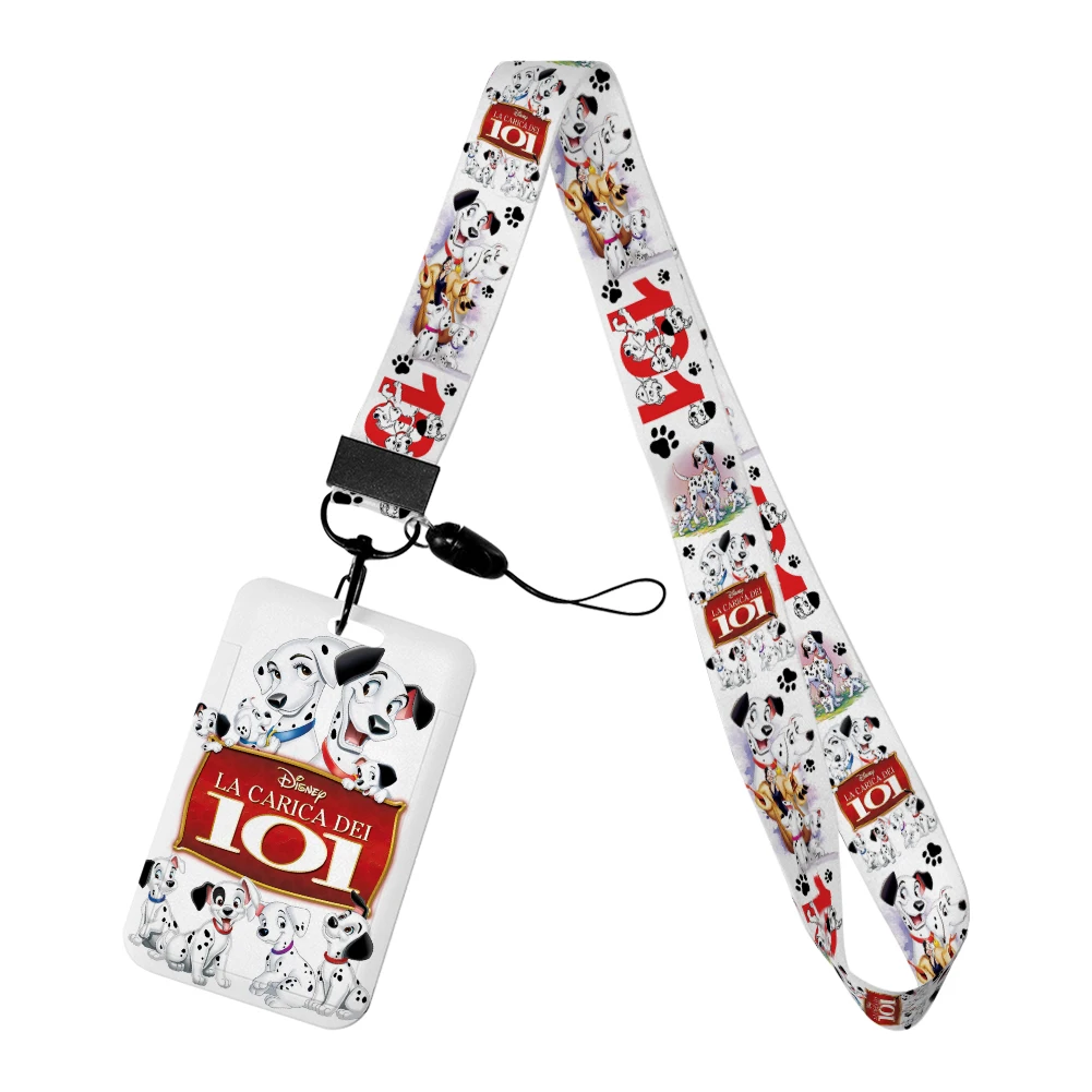 101 Dalmatiërs Nekkoord Lanyards Sleutelhanger Badge Houder Id-kaart Pass Hang Touw Lariat Lanyard voor Sleutelhangers Accessoires Cadeau