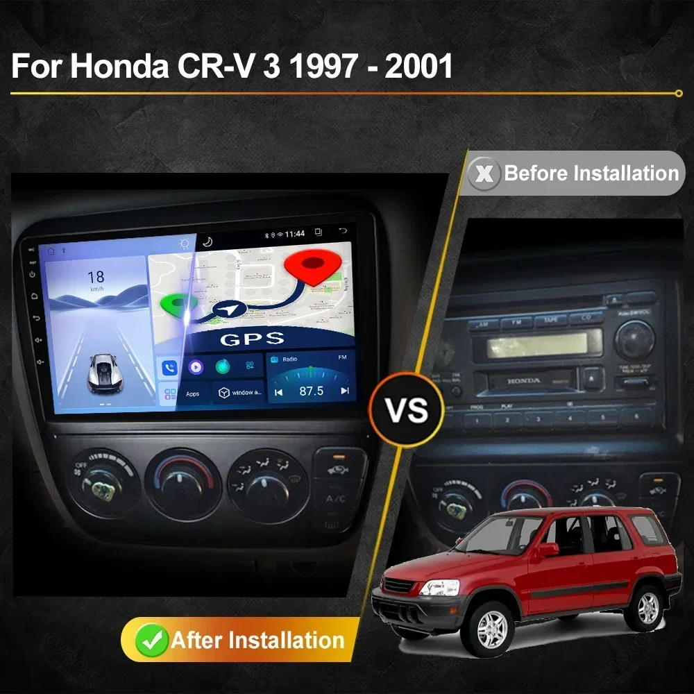 For Honda CR-V CRV 1997 - 2001 Android Car Radio Automotive