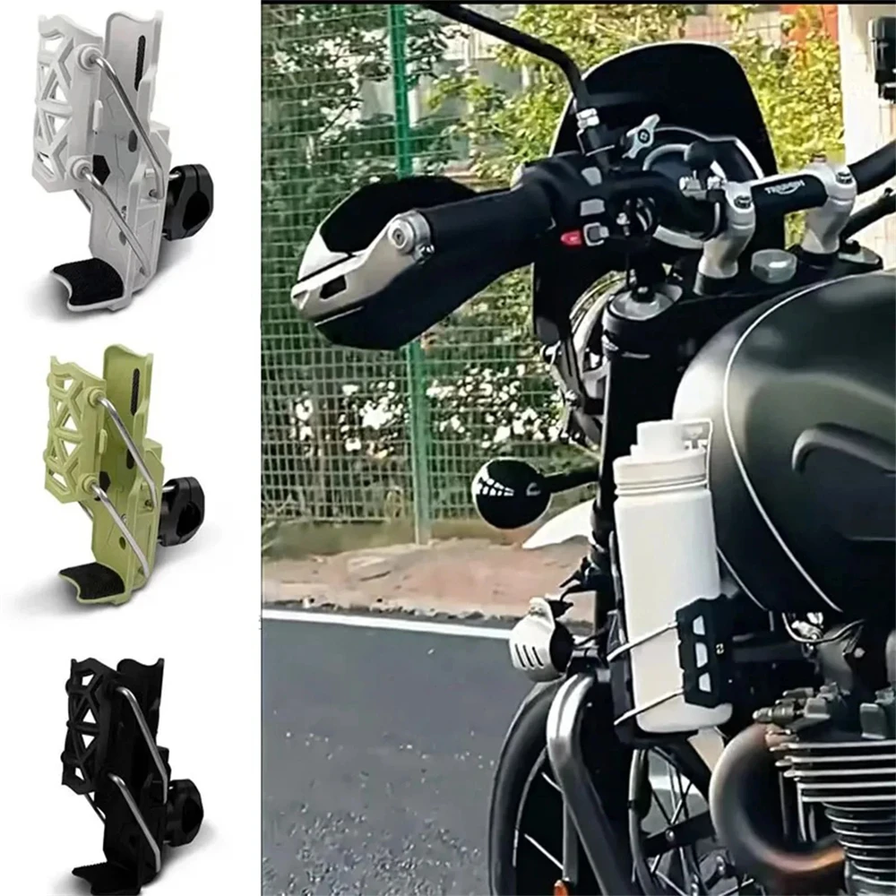 

Adjustable Handlebar Mirror Water Bottle Holder Motorcycle Cup Holder Universal Drink Cage Holder For MTB Road Cycling ATV Bike