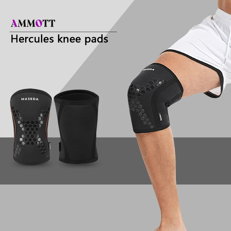 

1pcs Neoprene Knee Sleeve Compression Knee Brace for Cross Training Weightlifting Powerlifting Squats - Supportive Knee Gear