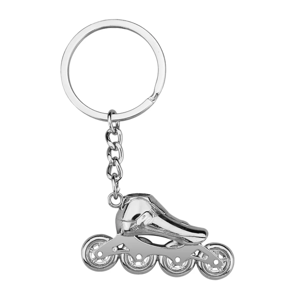 

Roller Skate Key Chain Keychain Shoes for Men Skating Gift Silver Mini Backpack