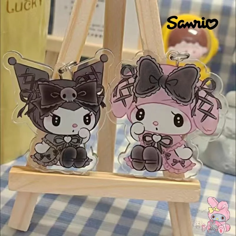 

Sanrio HelloKitty Keychain Action Anime Figures Kuromi Mymelody Cinnamoroll Pochacco Pendant Cute Car Backpack Ornaments Gifts