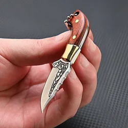 Colored Mini Outdoor Tools Open Box Express Crafts Colored Wooden Small Straight Blade Convenient Portable Gift