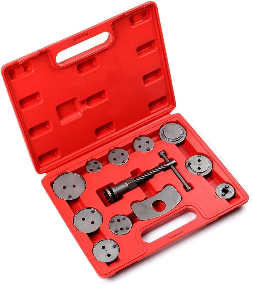 12pcs Piston Compression Tool Set Wind Back Holder Disc Brake Caliper Tool Kit Mechanic Hand Tools Set for Cars Brake System