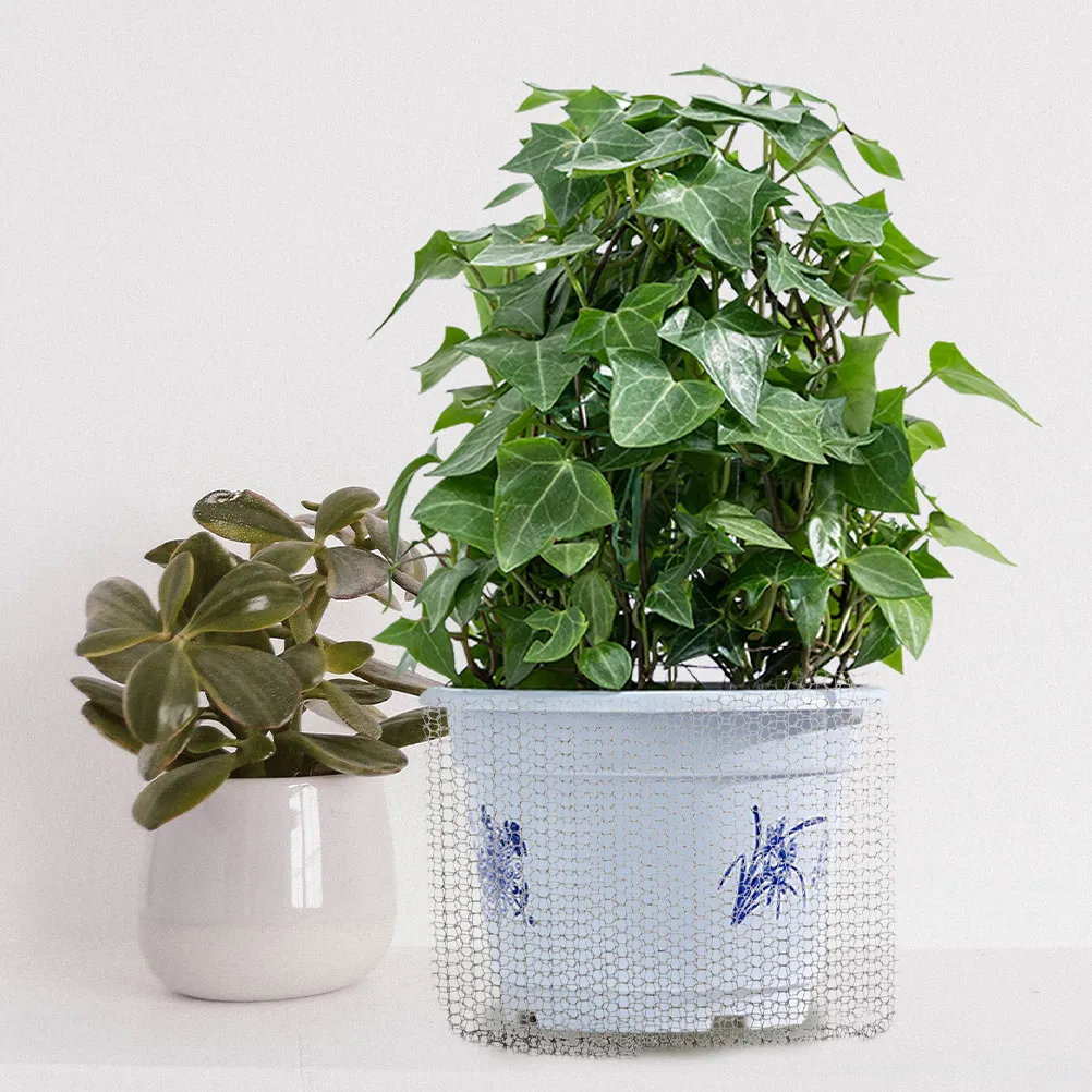 Stainless Mesh Protector Bag for Plants Garden Vegetable Flower Protection Dense Anti-Rodent Burrowing Mesh Basket