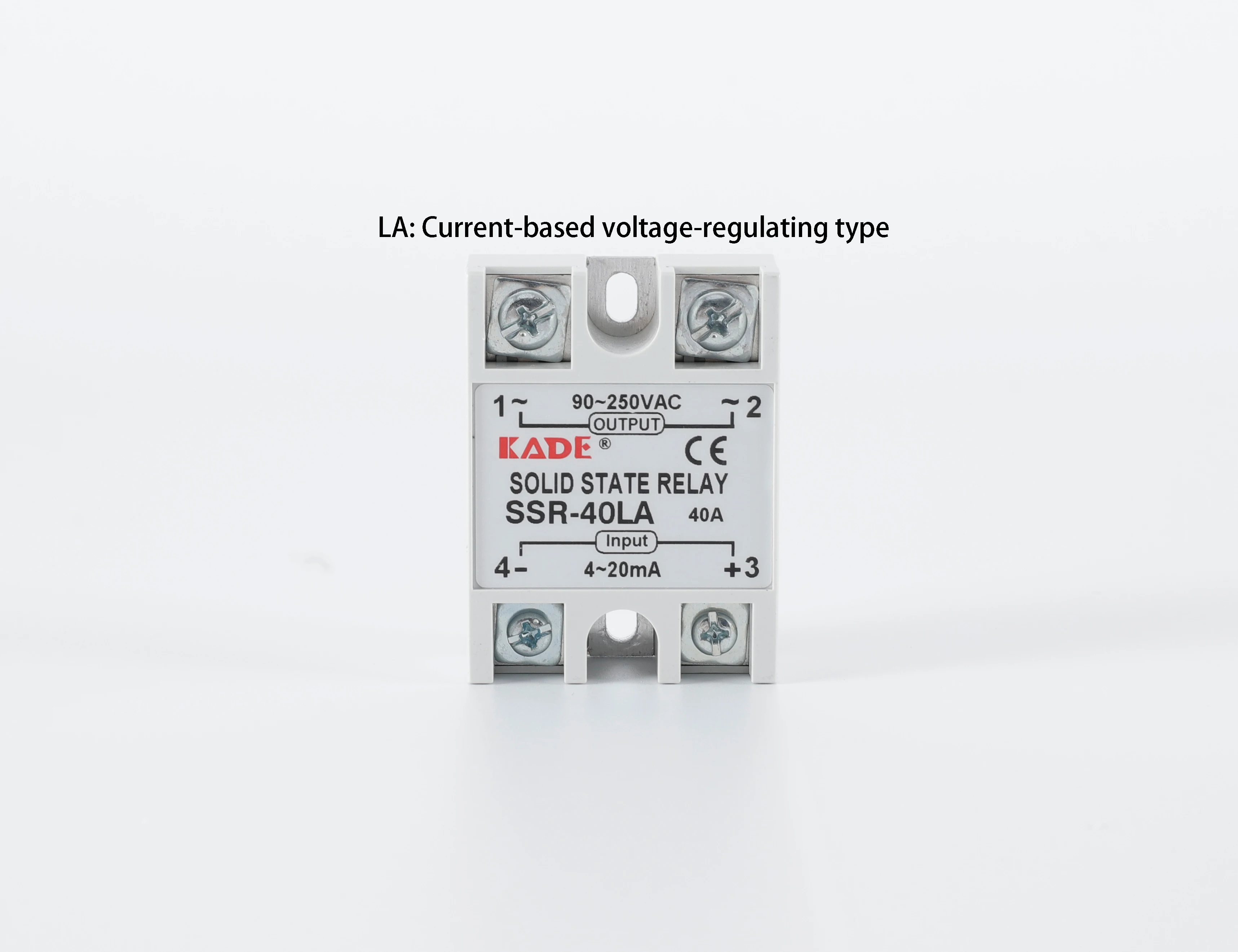 

SSR-40LA Solid State Relays Current-Type Voltage Stabilizer Voltage Stabilizer AC 24-480V Output | 4-20mA Module Input 1piece