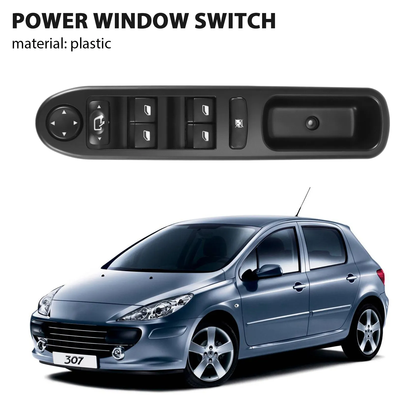 New Electric Power Window Switch Fit For 2002-2014 Peugeot 307 6554.Kt