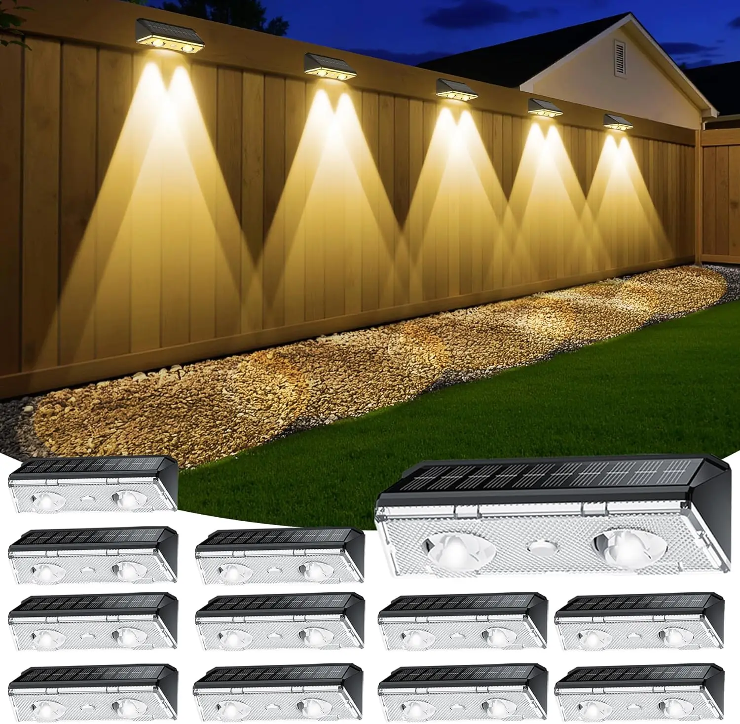 Outdoor Spotlights Transparent PC 4in Deck Step IP68 Marker Light All Weather Red