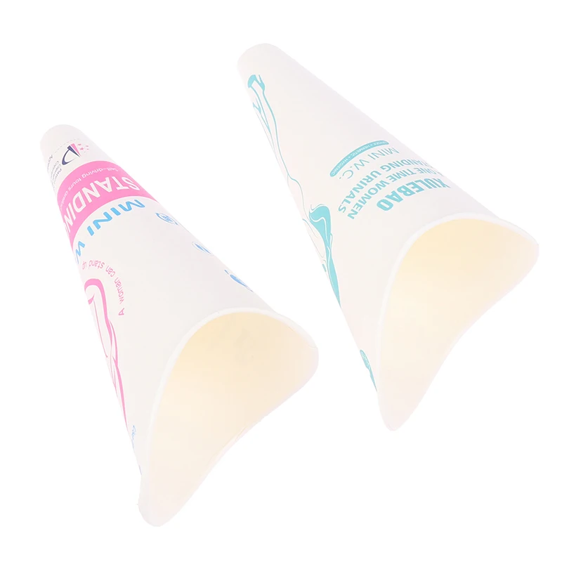 12pcs Paper Urinal Toilet Women Urination Device Urinal Funnel Outside Standing Pee Cup Waterproof Paper Standing Urinary Funnel view 6
