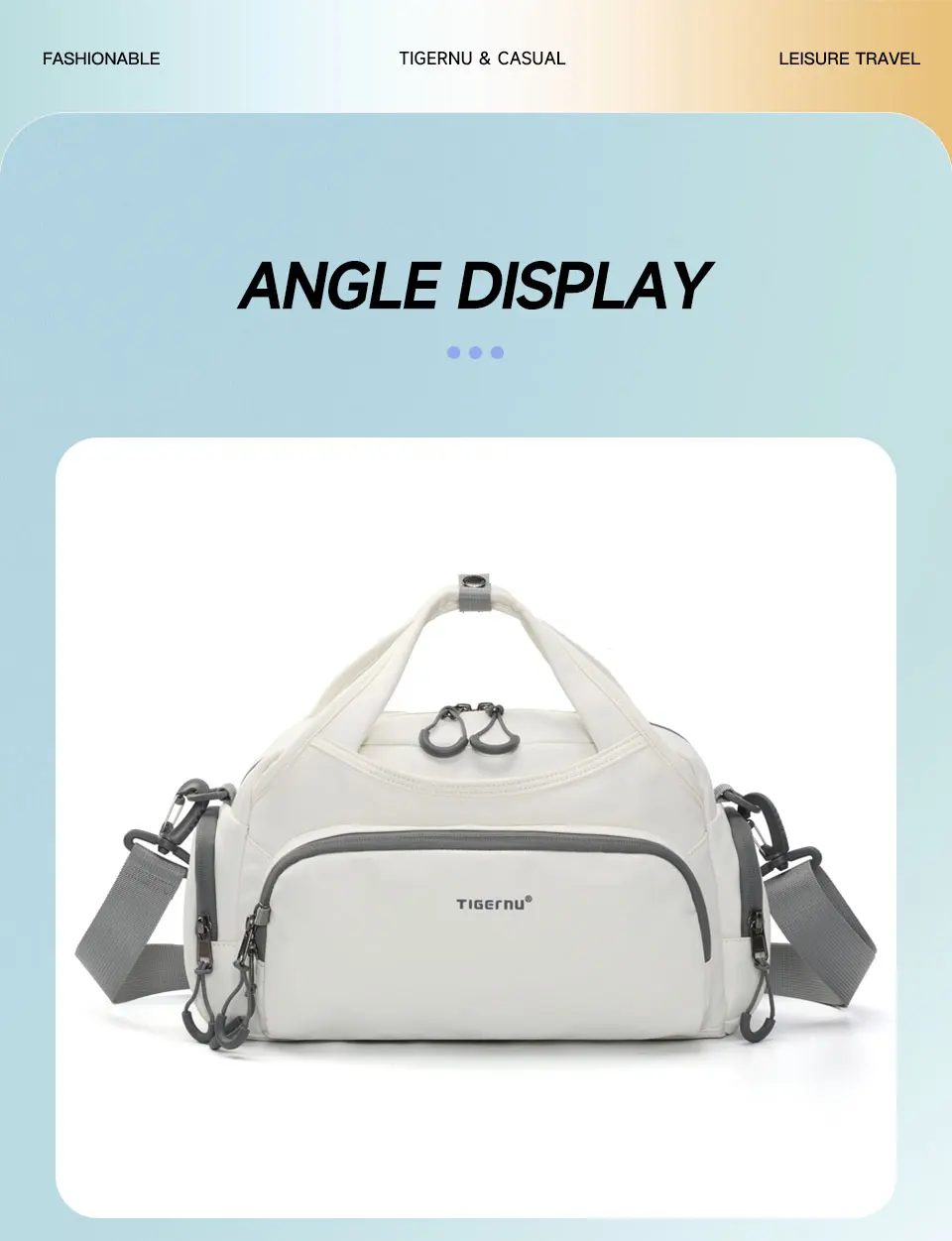 Tigernu Frauen Casual Sport Handtasche Weibliche Outdoor Schulter Tasche Täglichen Pendeln Spritzwassergeschützt Große Kapazität Für 11 zoll Tablet – Detail 12