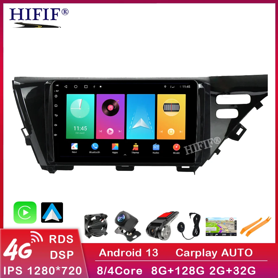 

Android 13 For Toyota Camry 8 XV 70 2017-2020 Carplay Multimedia Monitor Screen Stereo Radio Video Player TV Car GPS Navigation