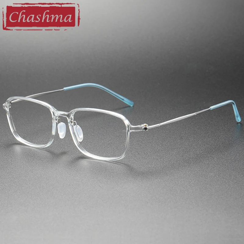 

Chashma Light Eyewear Ultem Titanium Square Optical Prescription Glasses Frames Men Spectacles for Recipe Lenses for Women