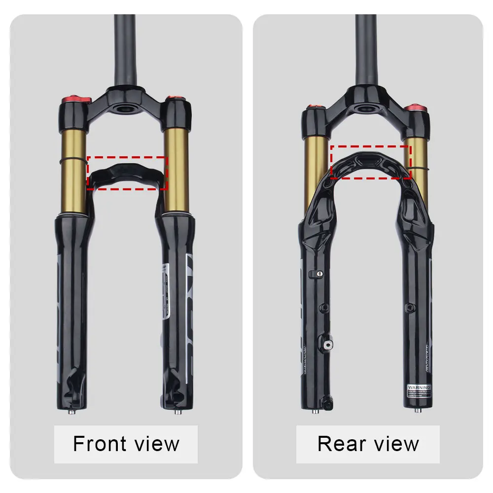 Bolany 20inch Bicycle Air Fork Rear Corolla Structure Design Magnesium Alloy MTB Air Suspension QR / Thru Axle Bike Front Fork