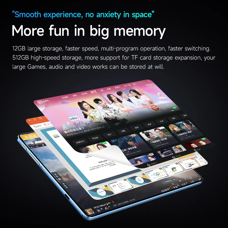 2025 NEW Original X95 Pro Tablet 22GB+2T 11inch HD 4K Android 14 20000mAh 5G Dual SIM Phone Call WiFi GPS WPS Tablet PC