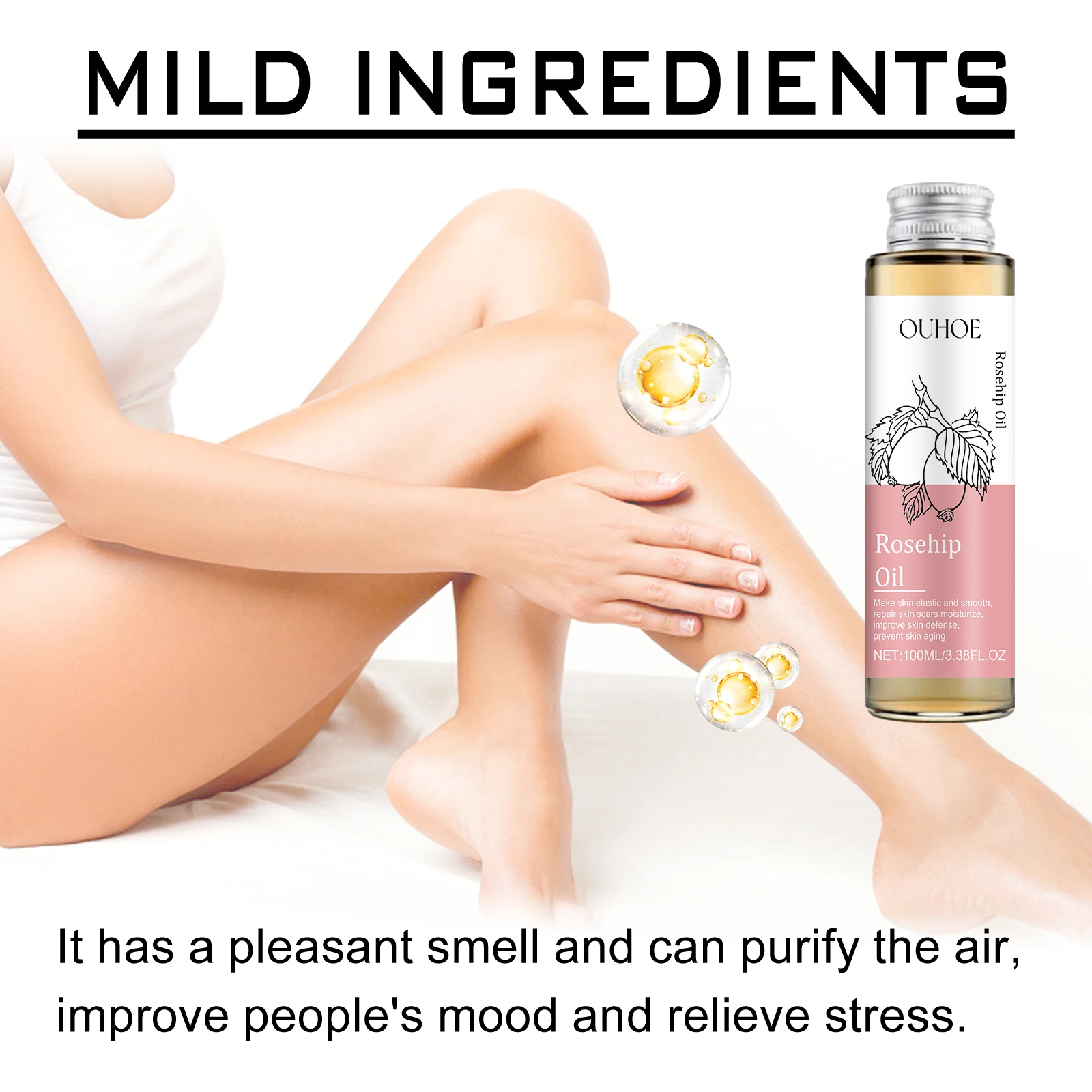 100ml Body Care Oil Moisturizing Comfort Nourishing Hydrating Massage Essence Natural and Additive-free Body Skin Care Products