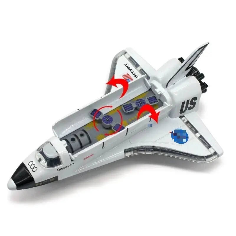 Mini Columbia OV-102 Space Shuttle Alloy Plane Diecast Model Toy Light And Sound navette collezione di simulazione regali giocattoli per bambini