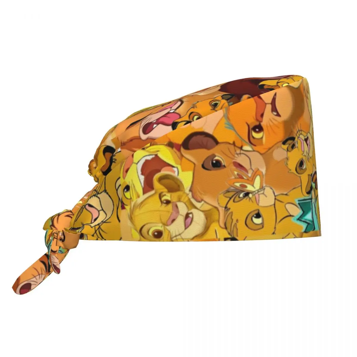 

Lion King Simba Tooth Check Surgicals Caps Health Service Nursing Working Caps Hat Vintage Unisex Scrub Cap