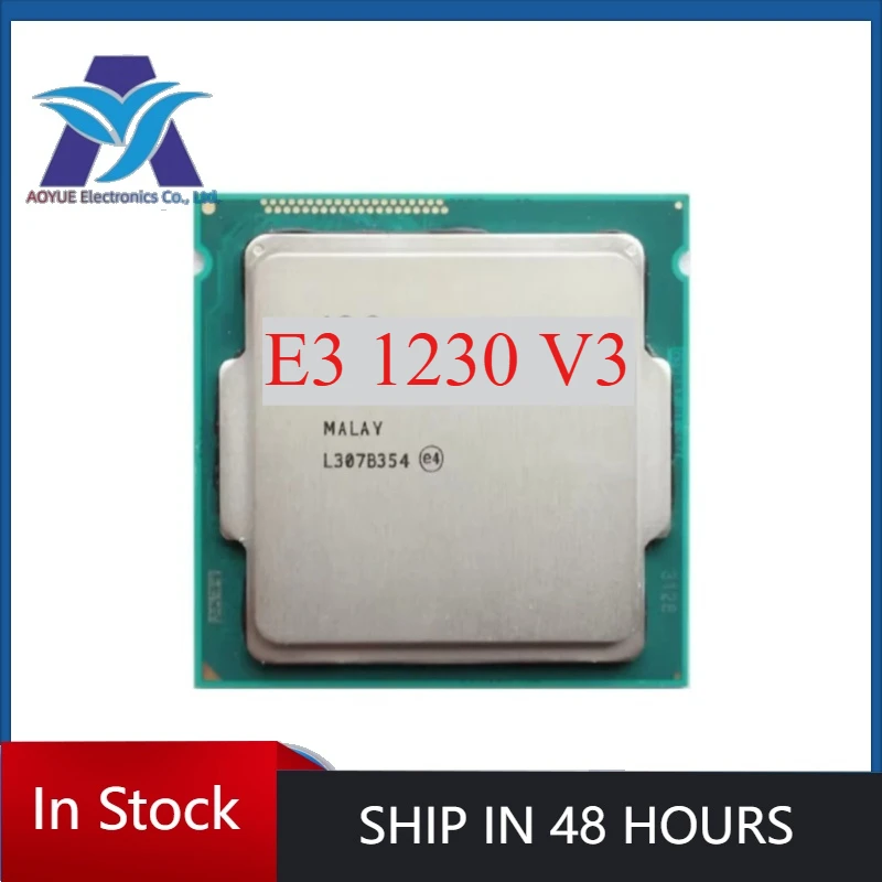 1pcs Intel Xeon E3 1230 V3 E3 1230V3 Processor 3.3GHz Quad-Core LGA 1150 Desktop CPU Used Test perfect