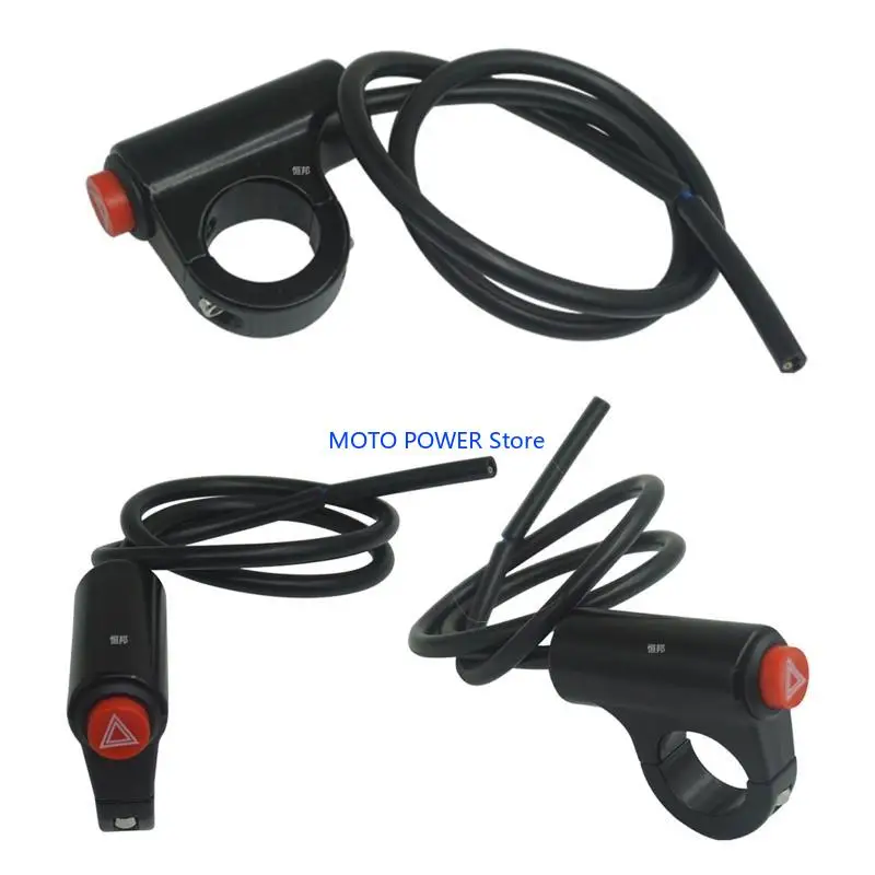 

G7ND Motorcycle Switches Control Switches Handlebar Mount Warning Hazard Light Switches