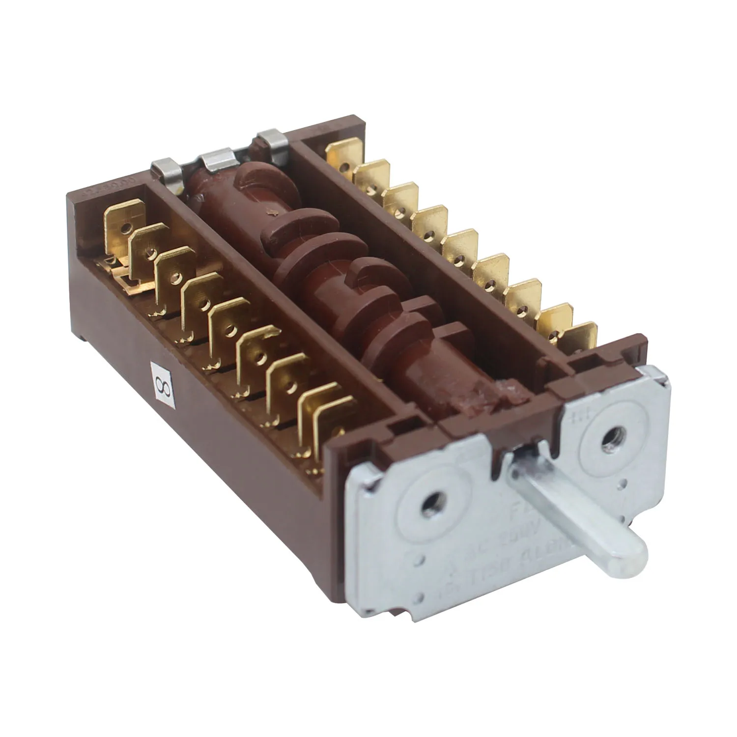 FD102B Position switch for Oven Steamer Electric stove Toggle Rotary Function switch 1pcs 250V 16A 8+0