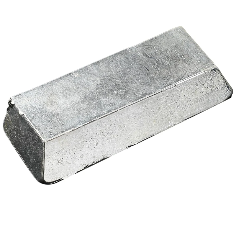 Pewteringot Alloy Tin Casting Ingot (98% Tin, 1.5%, Copper 0.5%), 0.45Kg, Durable Easy Install Silver