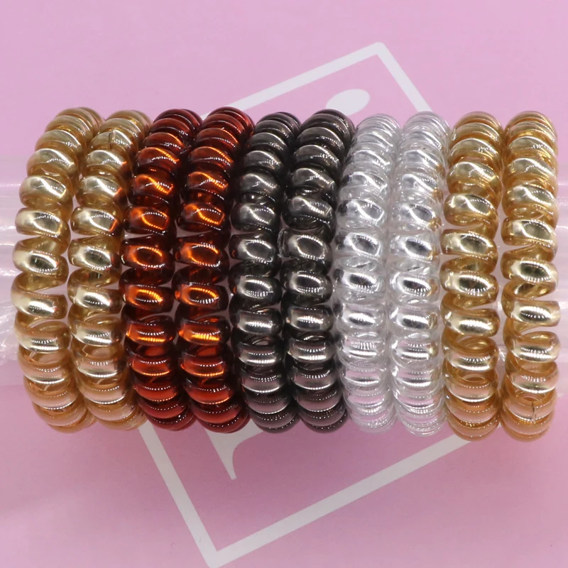 5-50pcs Rubber Hair Bands for Women Hair Accessories Girls Headwear Rope Hair Ties Gum Telephone Wire Spiral Elastic Hair Bands