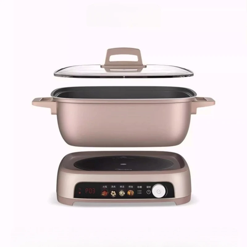 ميديا 220 فولت إناء/ قدر كهربائي منزلي سبليت 6.5L متكامل متعدد الوظائف وعاء تسخين كهربائي 2200 واط مقلاة كهربائية