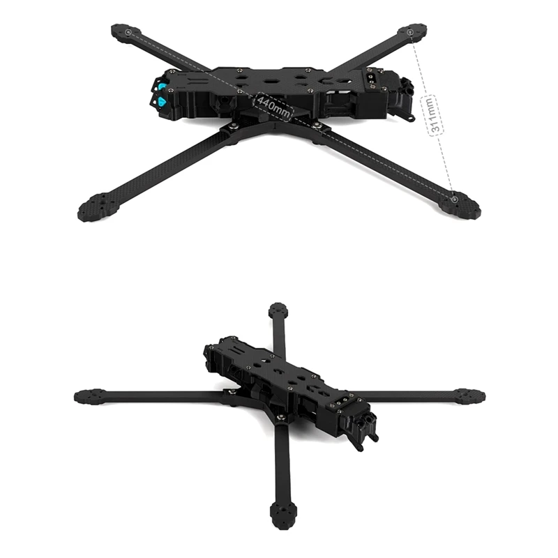 Kit de cadre pour Manta FreKouDrone Ture X, empattement de 402mm, hélice 10 pouces, compatible carbone, T700, FPV Lite, 10 pouces