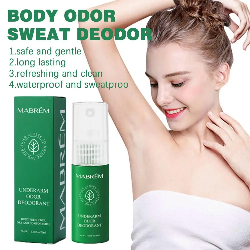 Underarm Deodorant Spray Aromatic Products Safe Gentle Long Lasting Refreshing Clean Waterproof Sweatproof Liquid Odor Deodor