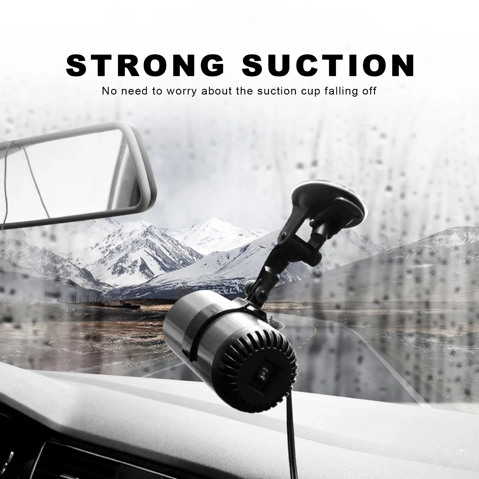 150W Portable 2 in 1 Auto Cooling Heating Fan Heater Car Defroster 12V Car Cigarette Lighter