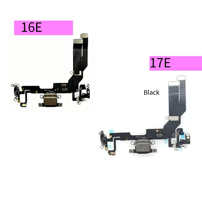 1pc Charging USB Port Flex Cable for iPhone 17E 16e Charger Dock Connector Ribbon Repair