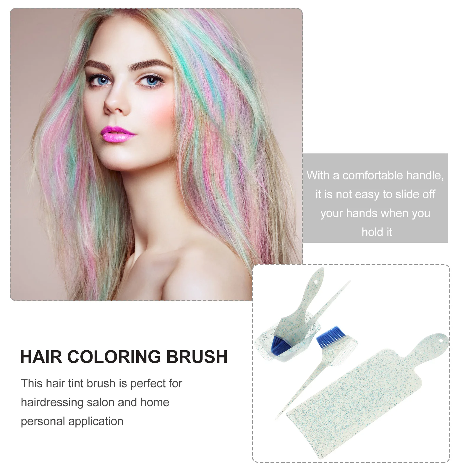5 قطعة مجموعة أدوات صبغ الشعر مقبض مريح مجموعة فرشاة تلوين الشعر لصالون المنزل استخدام أداة تطبيق تينت تصفيف الشعر #6