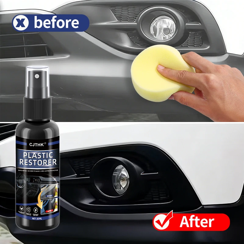 Car Plastic Restorer Back To Black Gloss Plastic Renovator Longlasting Coating Leather Restore Auto Polish Cleaning Products
