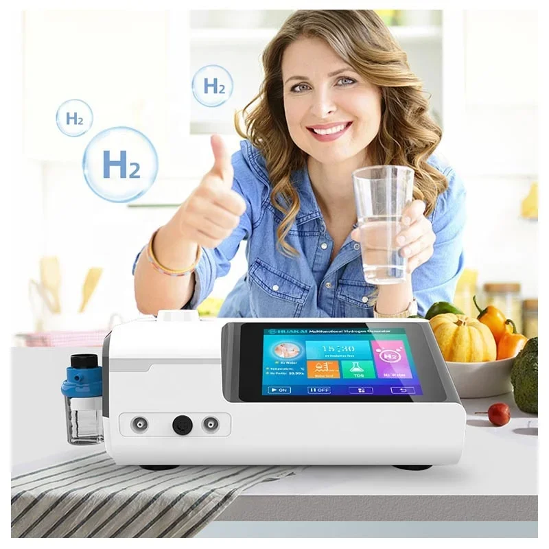 Máquina multifuncional de inhalación de hidrógeno para la salud, terapia de inhalación de hidrógeno con baño de hidrógeno y agua potable H2