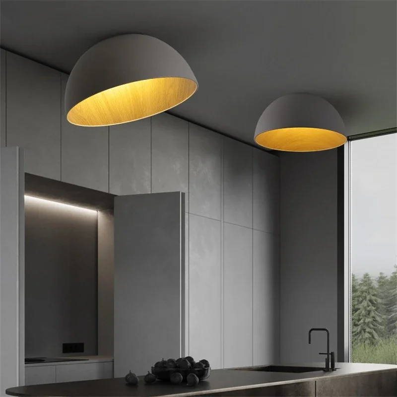 Modern LED Ceiling Lights Nordic Creative Inclined Bowl Shaped Ceiling Lamp Luxury Bedroom Living Room Kitchen Light Fixtures