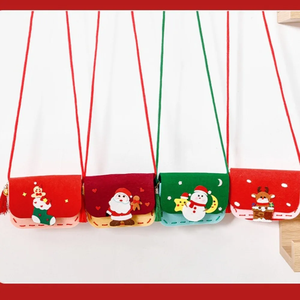 Kersttas Naaiset DIY Speelgoed Naai je eigen vakantie Snoepzakken Goodiebags DIY Vilt Naaien Ambachtelijke Stickers Kerstfeestcadeaus