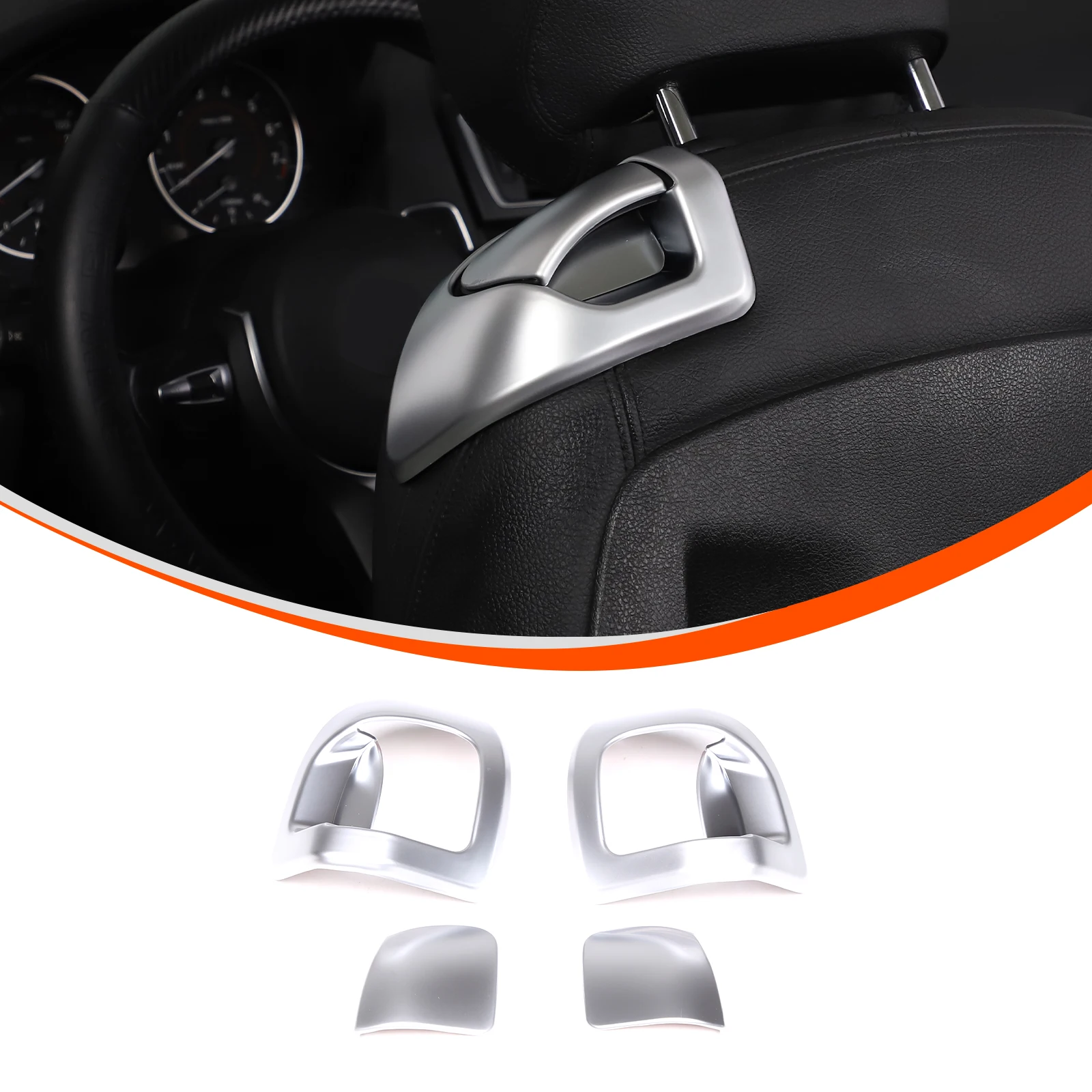 metyoucar For BMW 2 Series 14-19 ABS Carbon Fiber Car Front Seat Adjustment Switch Cover Trim Sticker Interior Car Accessories