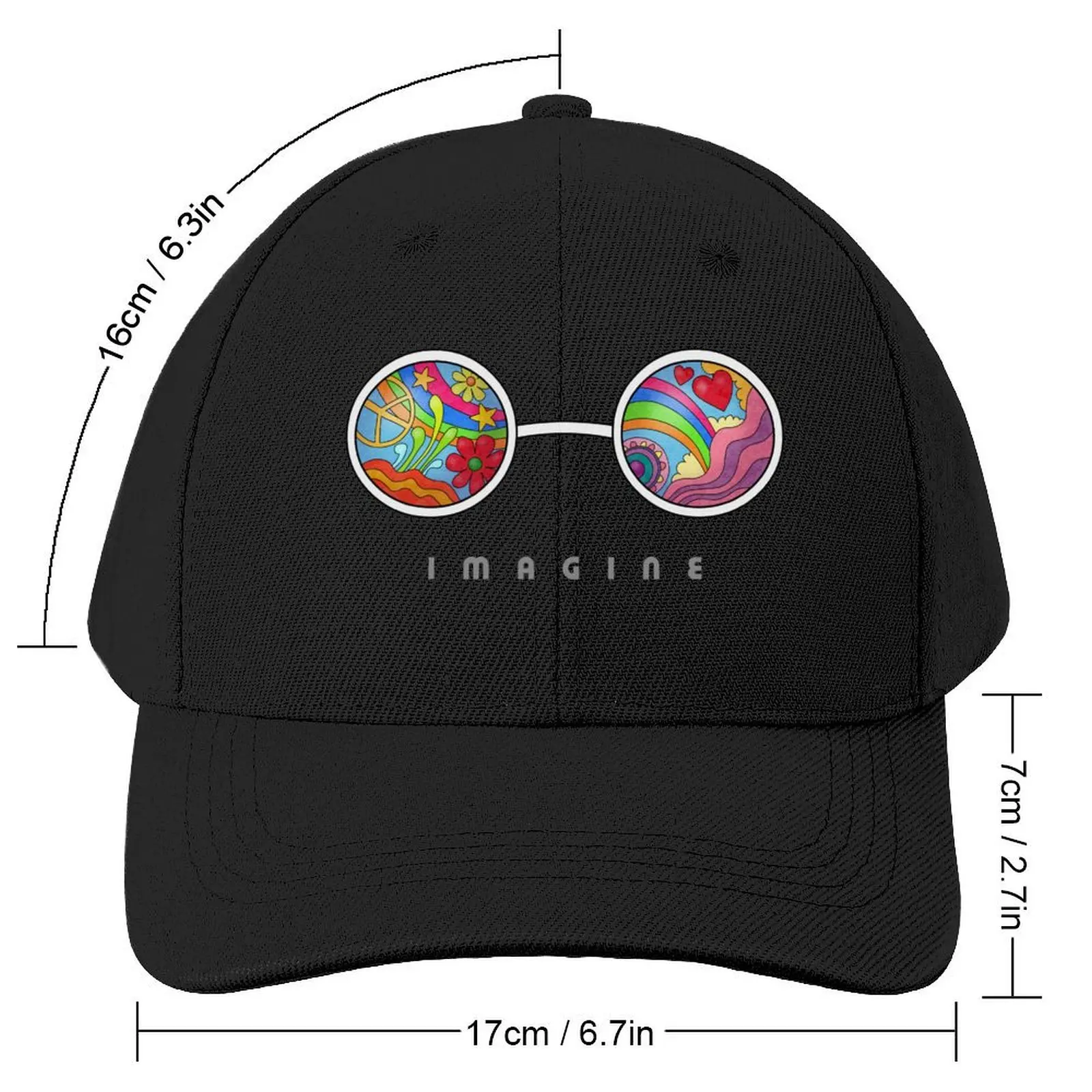 Imagine Baseball Cap fishing hat Sunscreen hiking hat Man Women's