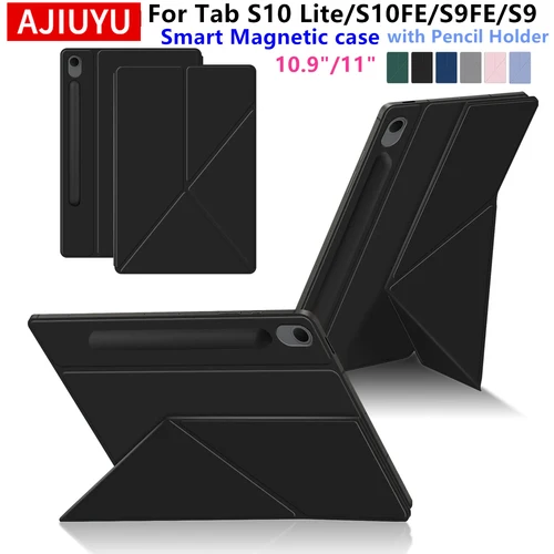 Imagen 1 del producto Para Samsung Galaxy Tab S10 Lite 10,9 pulgadas SM-X400 SM-X406B funda magnética para Tab S10 Lite S9 FE 10,9 11 pulgadas funda porta lápices